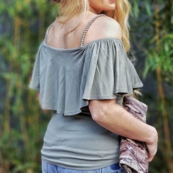 OLIVE So Soft Off Shoulder Top - Picture 3 of 4